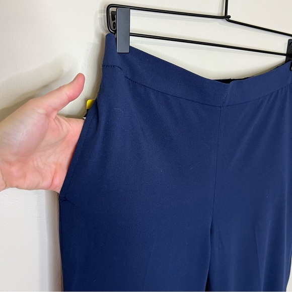 NWT Banana Republic Crop Pull On Flat Front Pants Navy Blue size 6 - Picture 5 of 13